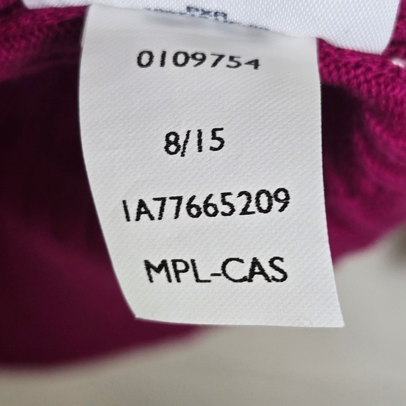 Tommy Hilfiger Boat Neck Cable Knit Sweater, Pink/Gold Accent, Women's Size XL - Picture 8 of 13